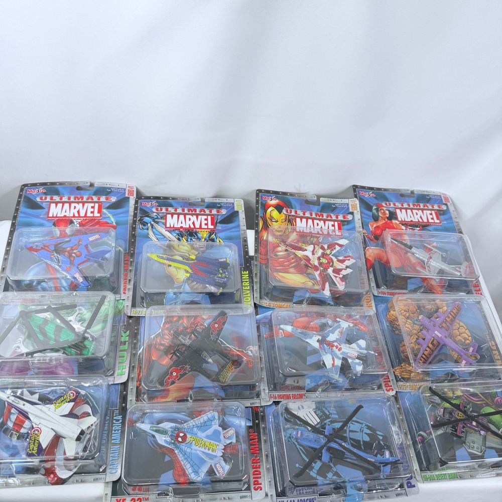Maisto Ultimate Marvel Air Force Collection Series 1 Diecast Plane Lot of 12 NIB